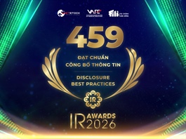 IR Awards 2026: 459 Doanh nghiệp đạt Chuẩn Công bố thông tin 2026 nhận Giấy chứng nhận danh hiệu